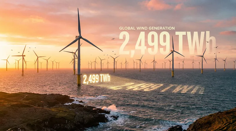 Wind power saw an 8.5% increase in generation, remaining the second-largest source of renewable electricity globally.