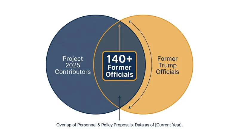 More than 140 former Trump administration officials have been identified as contributors to the Project 2025 mandate.