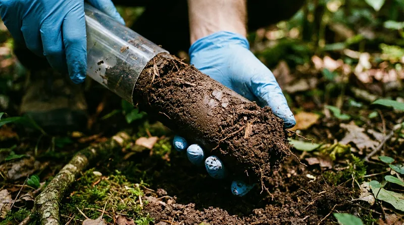 Extracting deep soil cores allows researchers to monitor the shifting chemistry of subterranean carbon.