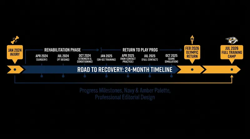 The two-year timeline of Vlhová's recovery and return to competition.