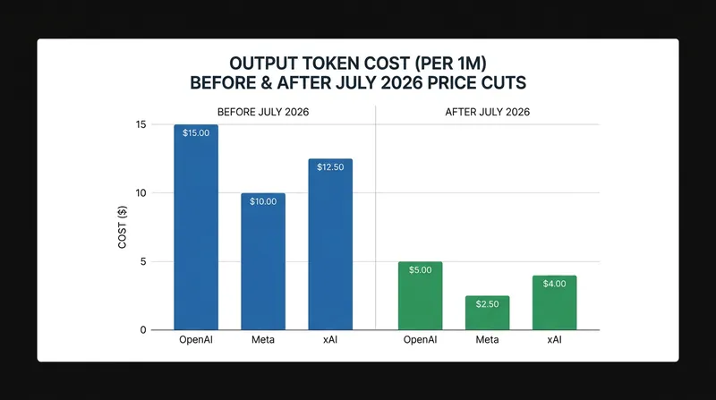 All three major labs moved simultaneously to cut API costs, signaling a fierce battle for market share.
