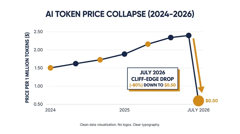 The cost of frontier AI intelligence has plummeted, removing a major financial barrier for developers.