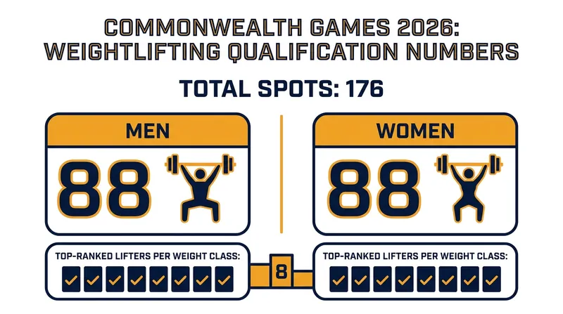 How the 176 quota places are distributed for the 2026 Commonwealth Games.