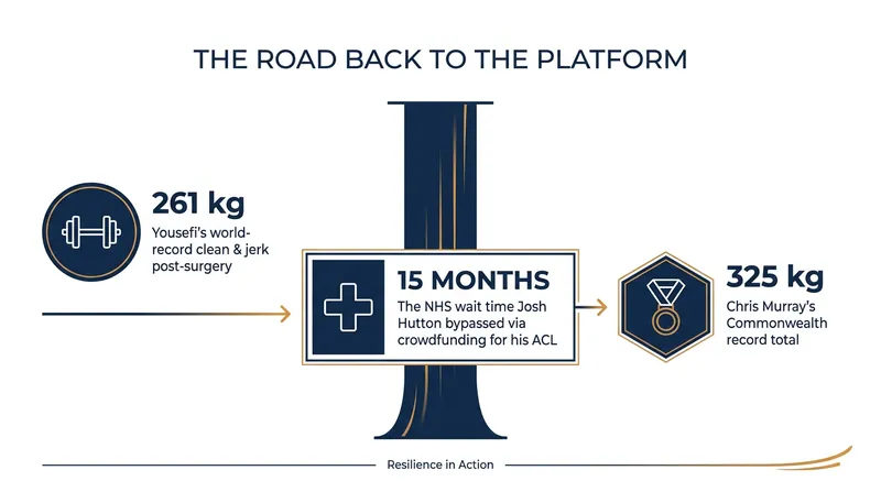 By the numbers: The milestones marking the return of elite weightlifters to international competition.
