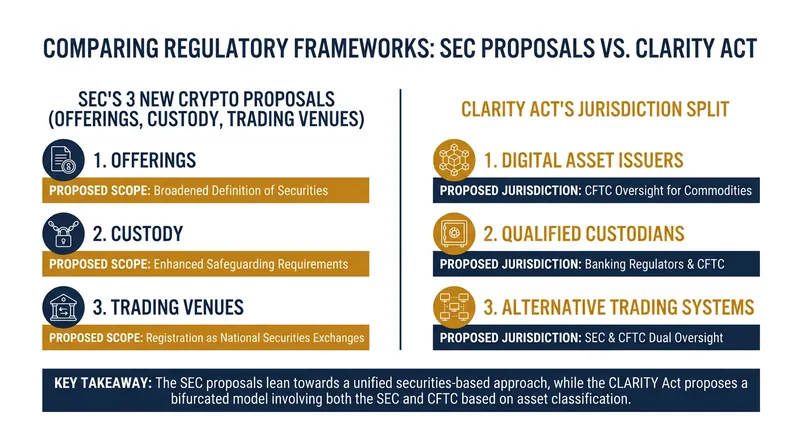 The SEC's three-part agenda targets the entire lifecycle of a digital asset, preempting congressional action.