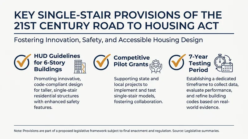 Key provisions of the new federal housing legislation regarding building codes.