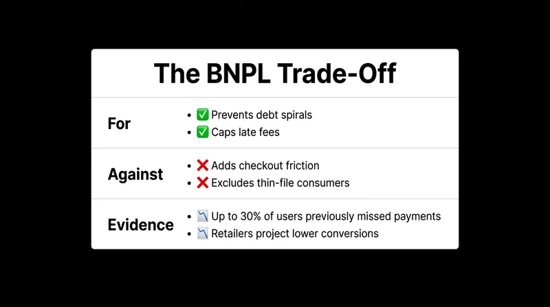 Weighing the benefits of consumer safety against the friction of formal credit checks.