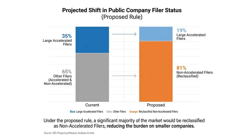 Under the new $2 billion threshold, the SEC estimates that 81% of all public companies would be exempt from SOX 404(b) auditor attestations.