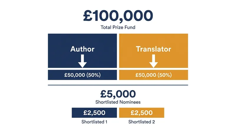 The prize maintains its strict 50/50 split between the winning author and translator.