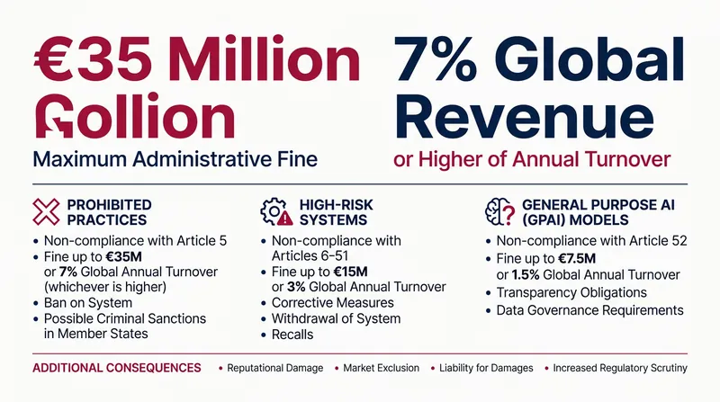 Non-compliance with the EU AI Act carries unprecedented financial penalties.