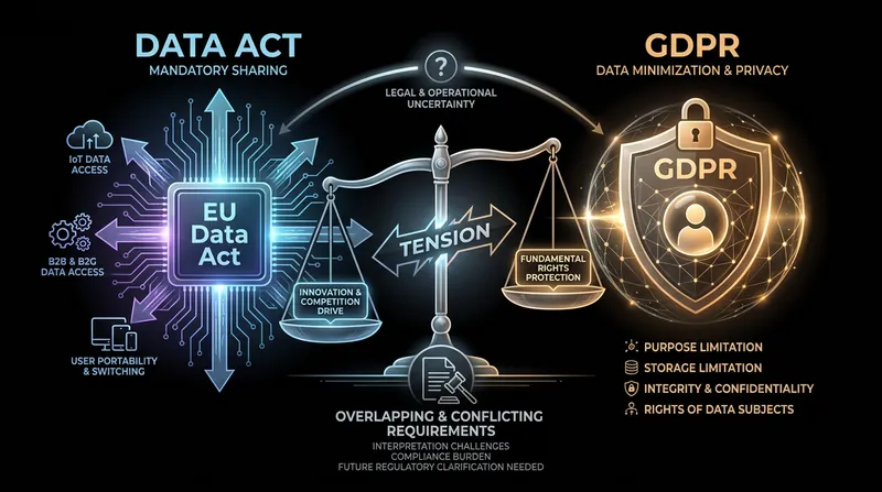 Companies face a compliance tightrope: sharing enough data to satisfy the Data Act without exposing personal information in violation of the GDPR.