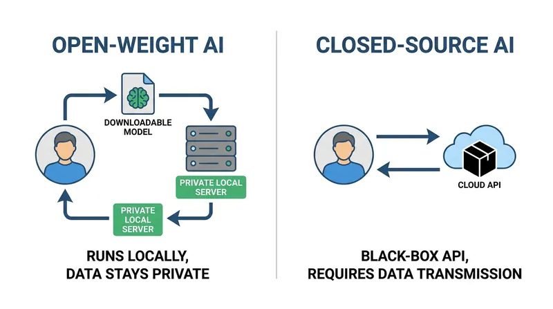 The shift from open-weight to closed-source fundamentally changes how developers interact with AI models.