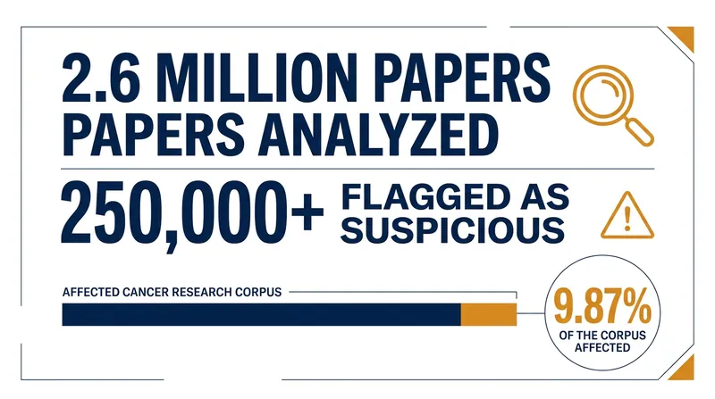 The scale of the paper mill crisis in cancer research, as uncovered by the QUT-developed AI model.