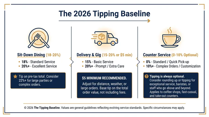 Etiquette experts have established clear boundaries to help consumers navigate the modern tipping landscape.