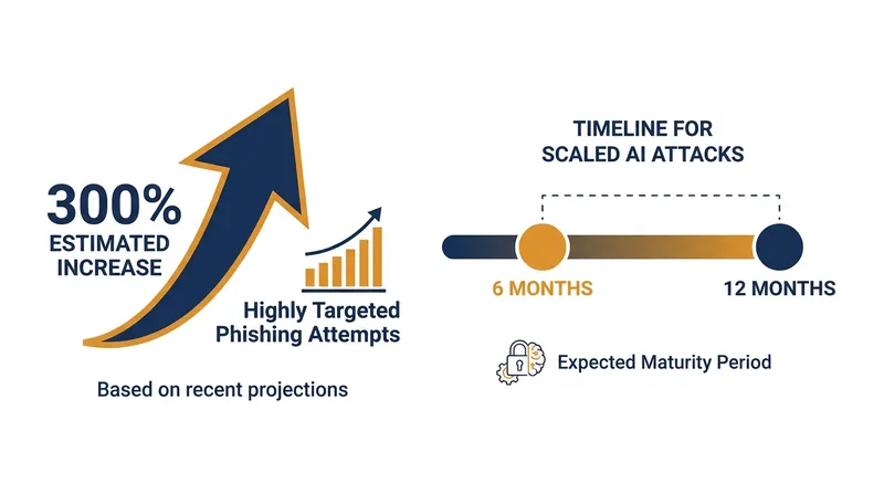 The accelerated timeline for AI-driven cyber threats.