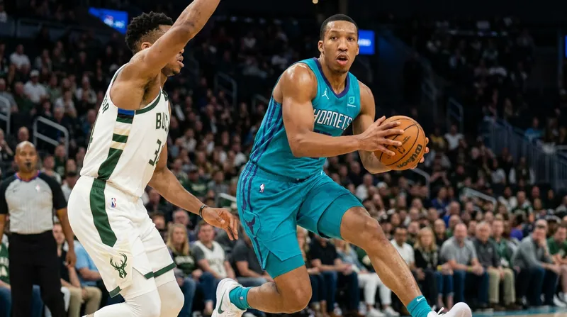 Charlotte's young core showed flashes of brilliance despite struggling with turnovers against Milwaukee's physical defense.
