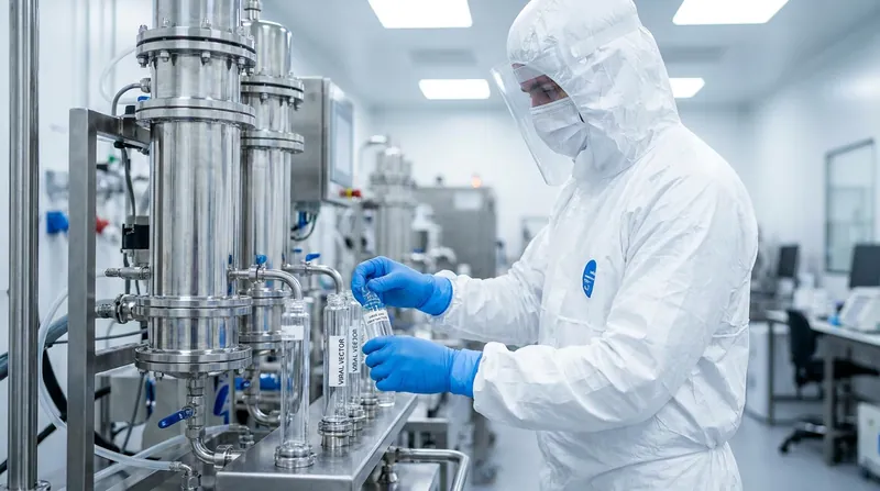 The adeno-associated virus (AAV) vectors used to deliver the therapy are manufactured in highly specialized cleanroom facilities.