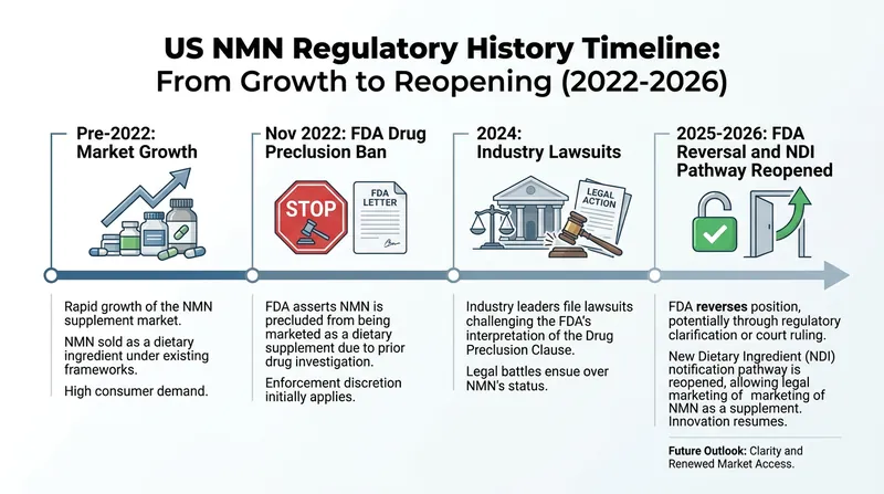 The three-year legal battle that temporarily removed NMN from major US retailers.