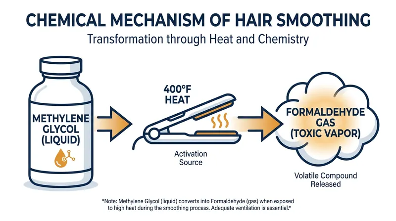 The 'formaldehyde-free' loophole: Liquid chemicals convert to toxic gas only when exposed to extreme heat.