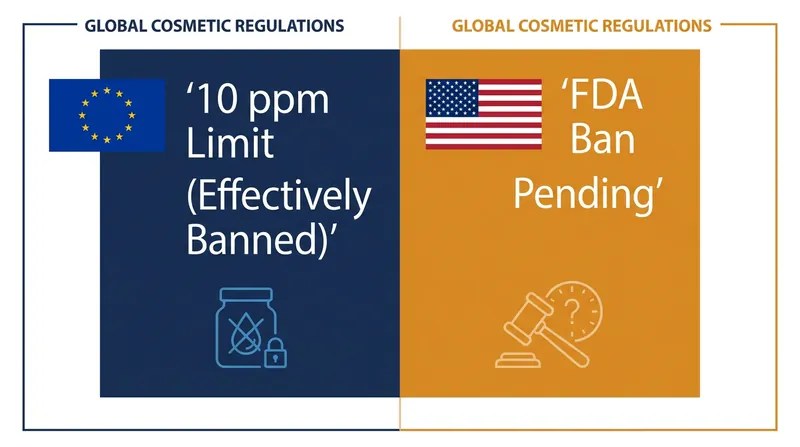 The U.S. is moving to align with international safety standards, closing the gap with the European Union's strict chemical limits.