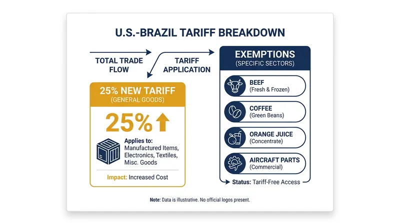 To shield U.S. consumers from inflation, over 2,100 product classifications were exempted from the new tariffs.
