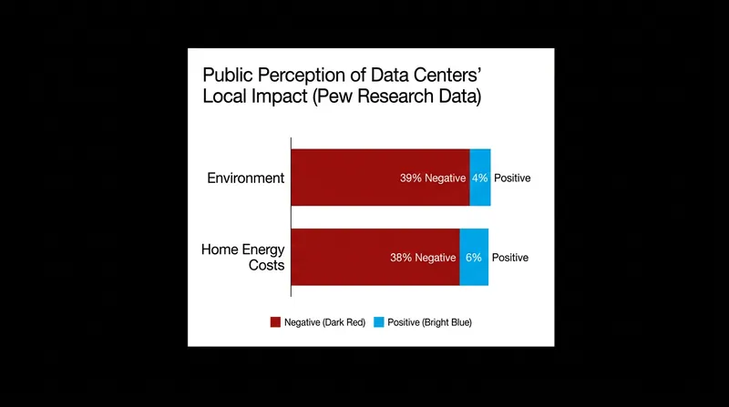 Americans overwhelmingly believe data centers will negatively impact their local environment and utility bills.