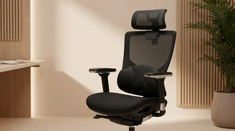 The Hagibis gaming chair utilizes breathable mesh and multi-stage adjustments to mitigate lower-back compression.