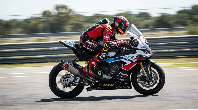 Danilo Petrucci returned to the BMW factory squad after recovering from a fractured coccyx.