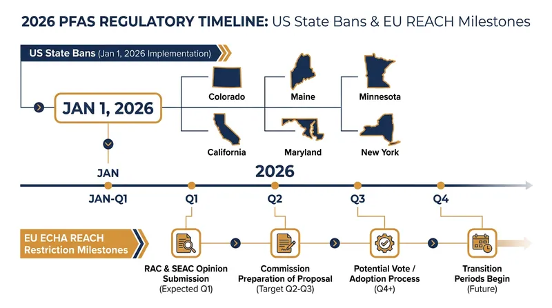 The regulatory deadlines forcing forever chemicals out of consumer products.