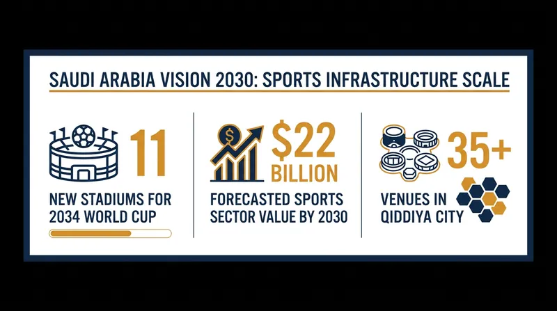 The scale of Saudi Arabia's upcoming sports and entertainment infrastructure.