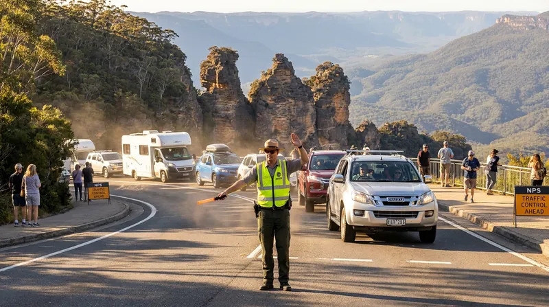 Without reservations, parks like Yosemite rely on rangers to actively divert traffic when lots reach capacity.