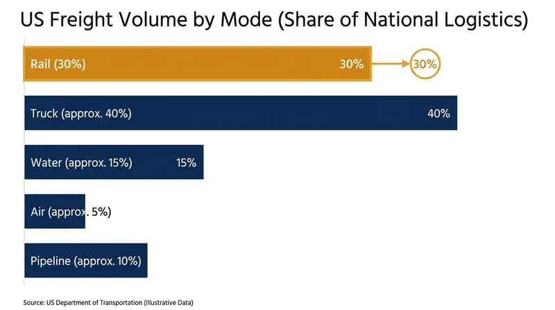 Freight rail accounts for nearly a third of all US cargo movement, making labor stability critical for the broader economy.