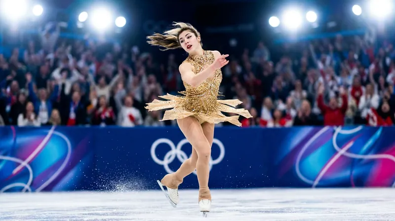 Liu performs her free skate to 'MacArthur Park Suite' at the 2026 Milano Cortina Winter Olympics.