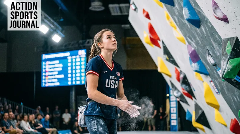 Team USA's 17-year-old Annie Sanders has podiumed consistently this season, keeping the pressure on Nakamura.