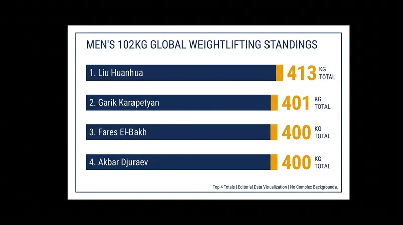 The razor-thin margins separating the world's top 102kg lifters heading into the fall.