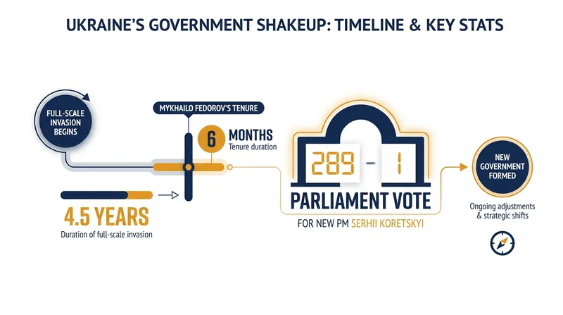 Key figures in Ukraine's wartime cabinet reshuffle.
