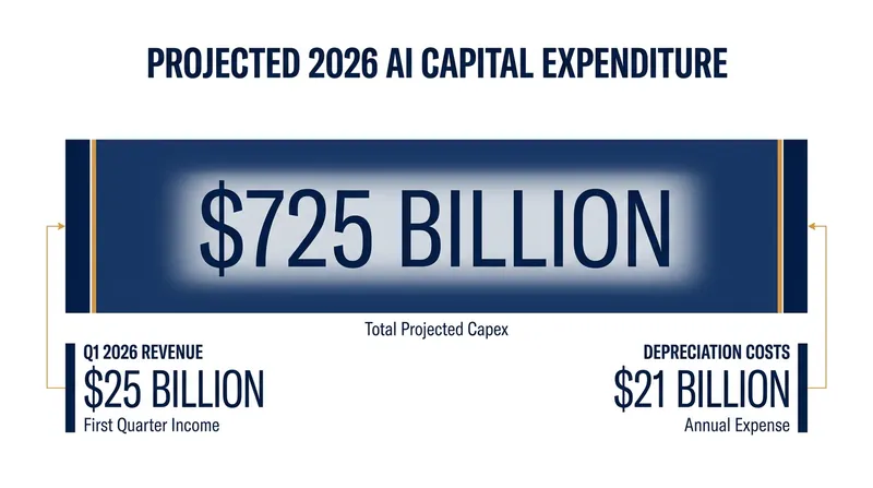 AI revenue has cleared the depreciation hurdle, though it remains a fraction of total capital expenditure.