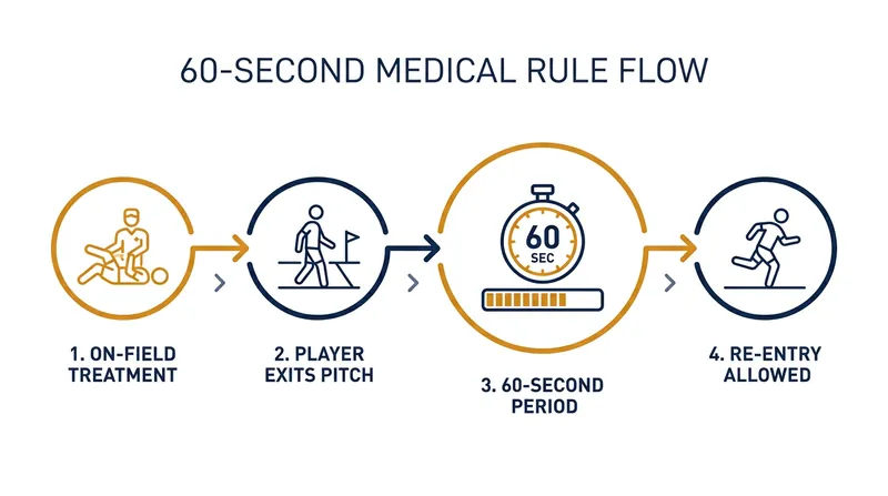 The new medical treatment rule is designed to deter players from feigning injuries to halt momentum.