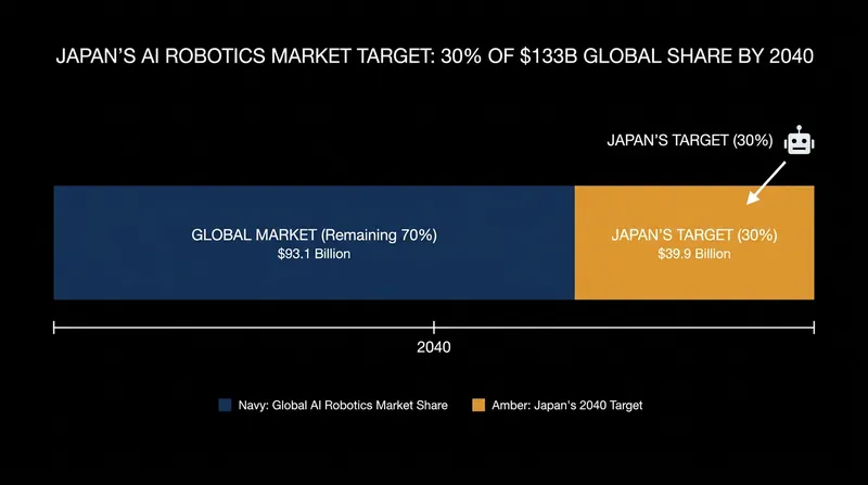 Japan aims to secure a massive share of the future AI robotics market.