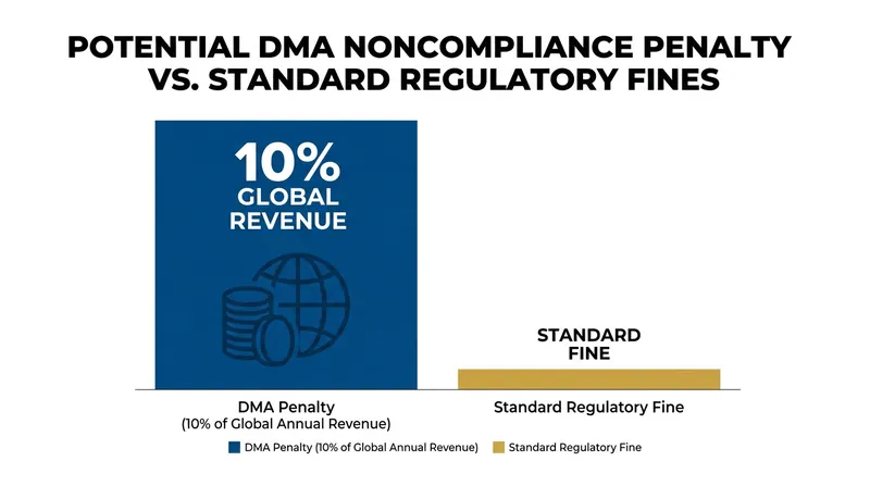 Noncompliance with the Digital Markets Act can result in unprecedented financial penalties for tech gatekeepers.
