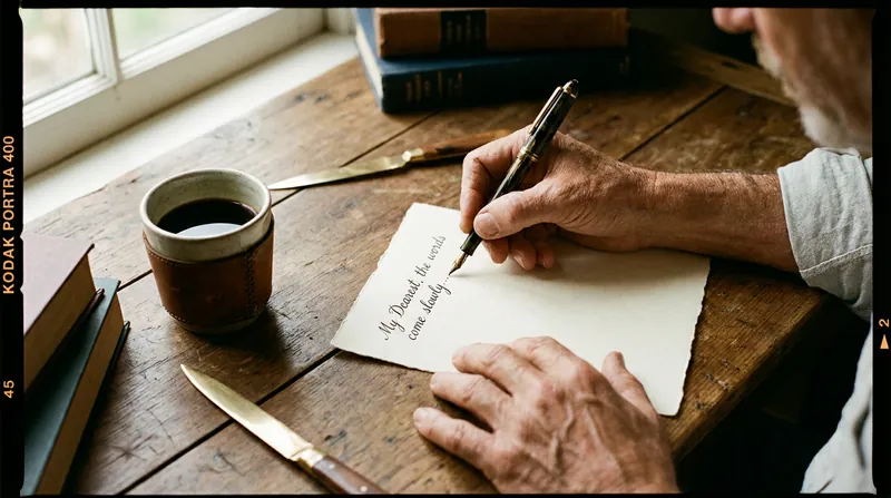 Handwritten letters are emerging as a low-stakes way for men to bypass the awkwardness of real-time emotional disclosure.