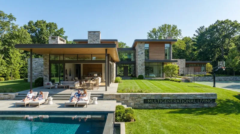 Buyers are utilizing assembled land to build extensive amenities, including sports courts and multigenerational guest villas.