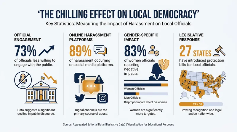 Survey data reveals the widespread impact of harassment on local governance.