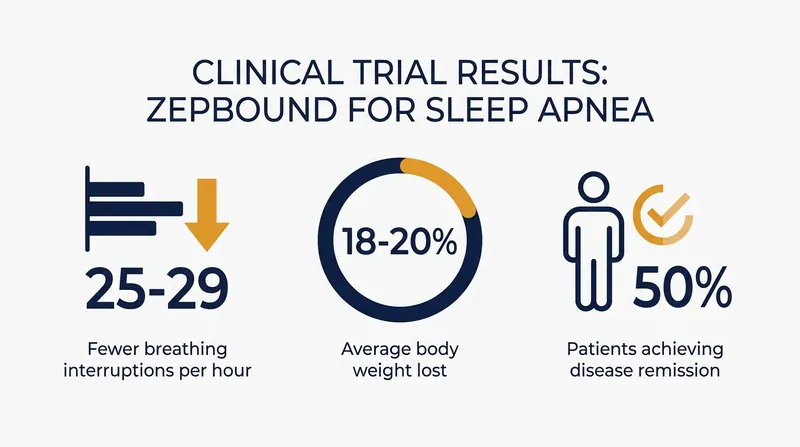 Key findings from the SURMOUNT-OSA phase 3 clinical trials.