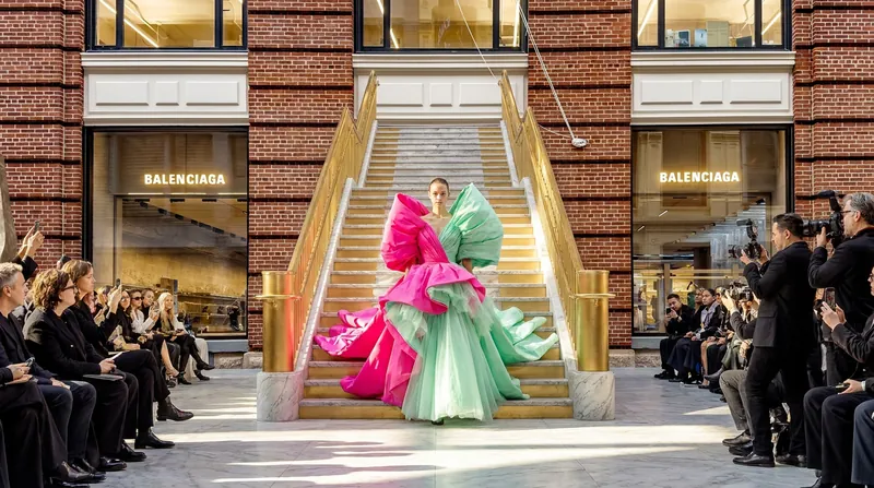Pierpaolo Piccioli's Balenciaga debut returned the house to its romantic, sculptural couture roots.