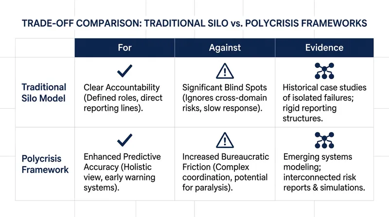 The explicit trade-offs between institutional clarity and predictive accuracy.