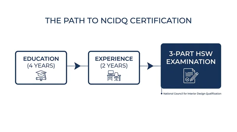 The rigorous requirements to become a certified commercial interior designer.