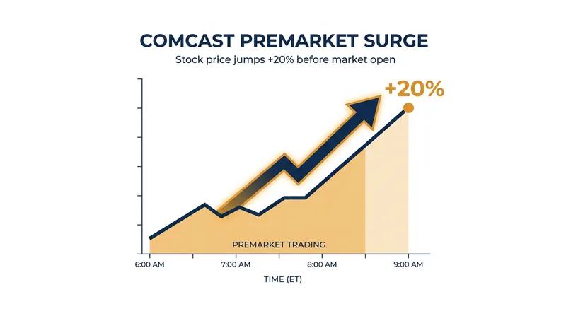 Wall Street reacted positively to the split, sending Comcast shares sharply higher.