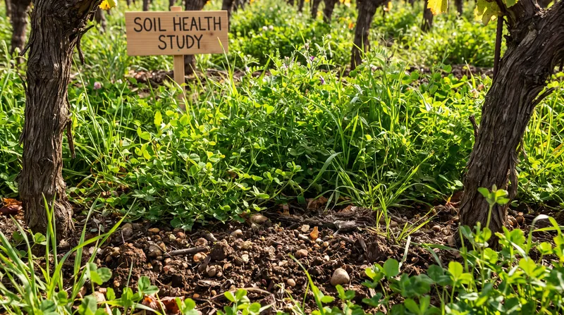 Planting cover crops between vine rows transforms the soil into a sponge, improving water retention during droughts.