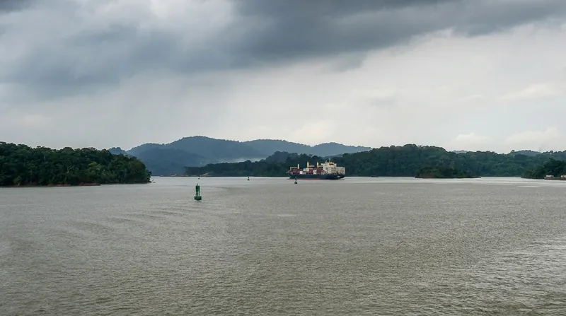 Gatun Lake serves as the primary freshwater reservoir for the canal's gravity-fed lock system.